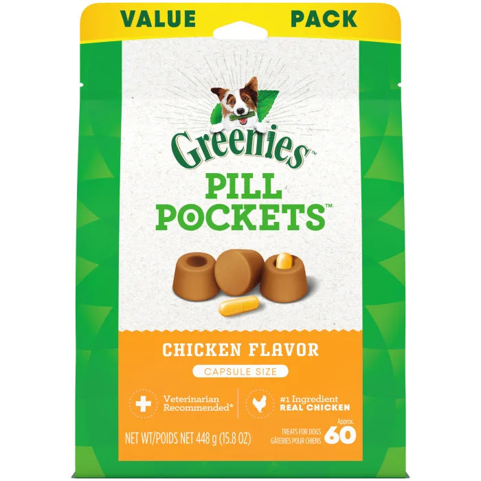 Greenies Pill pockets-chicken 60 count