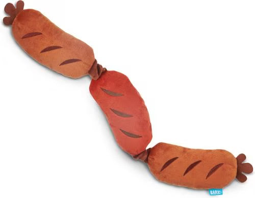 BARK Lickin’ Links Plush Sausage Dog Toy