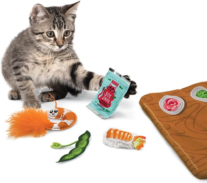 KONG Pull-A-Part Sushi Cat Toy