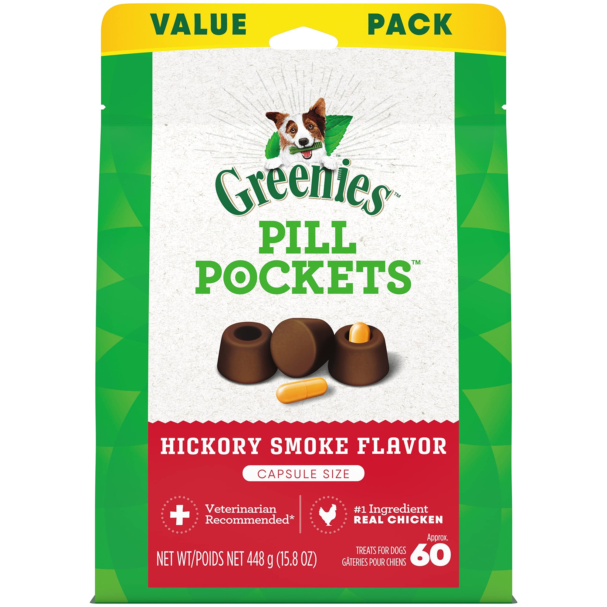 Greenies Pill Pockets-hickory 60 count