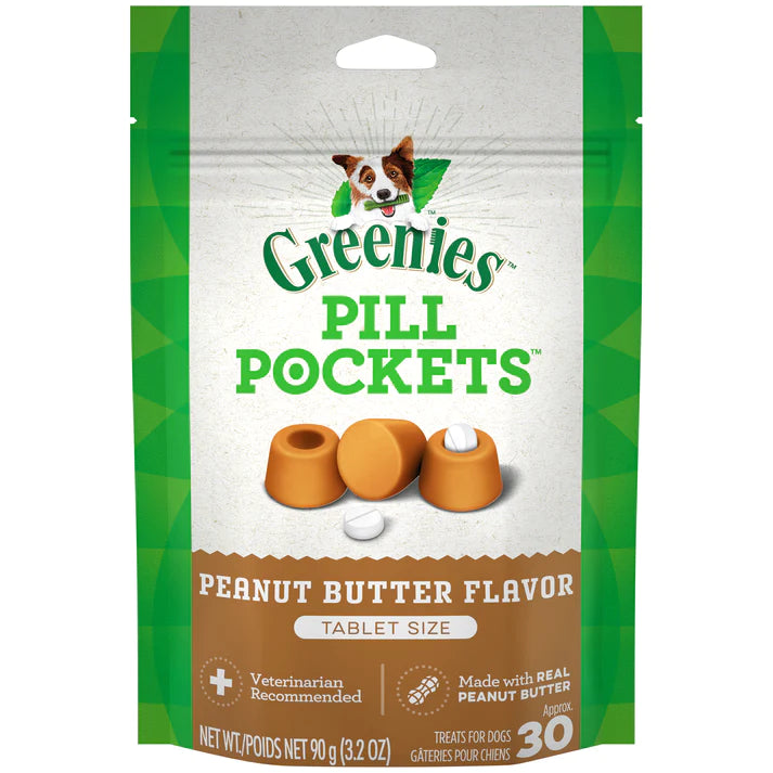 Greenies Pill Pockets-peanut butter 30 count