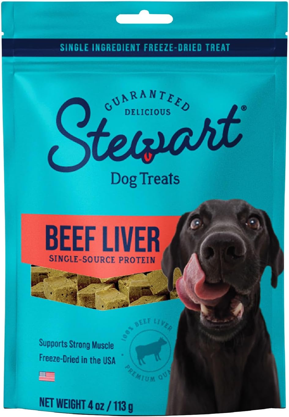 Stewart beef liver treats 4oz. Tub