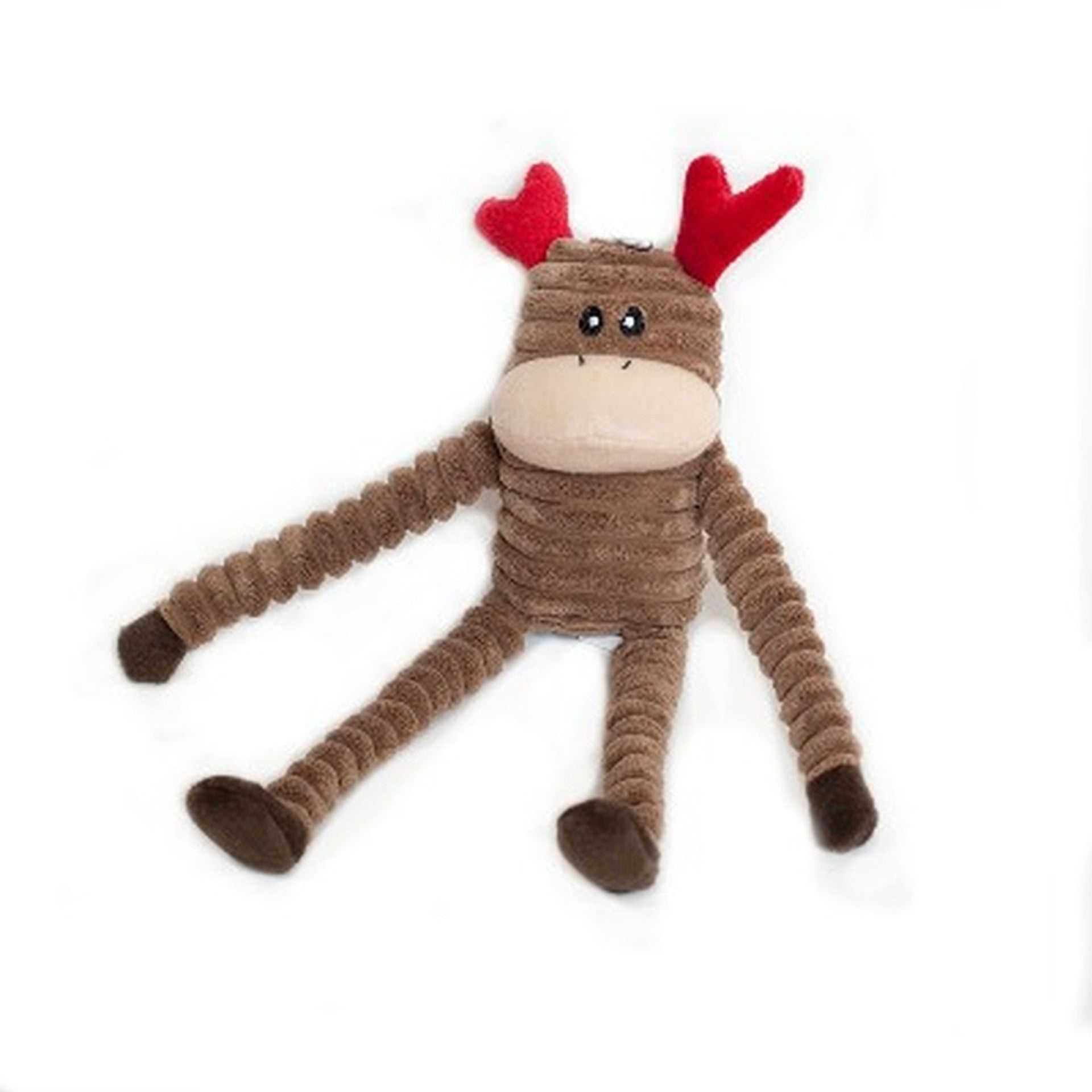 Zippy Paws Reindeer Holiday Crinkle Dog Toy, Large