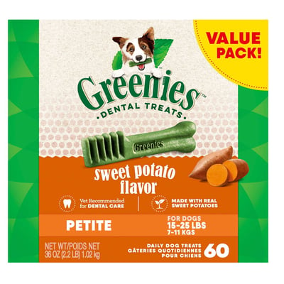 Greenies Sweet Potato Dog Treats-Value Pack