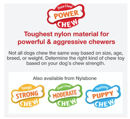 Nylabone Dura Chew Power Chew Toy - Original Flavor