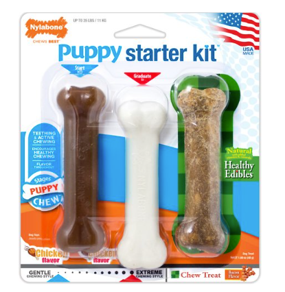Nylabone Puppy Starter Kit 3 Pak