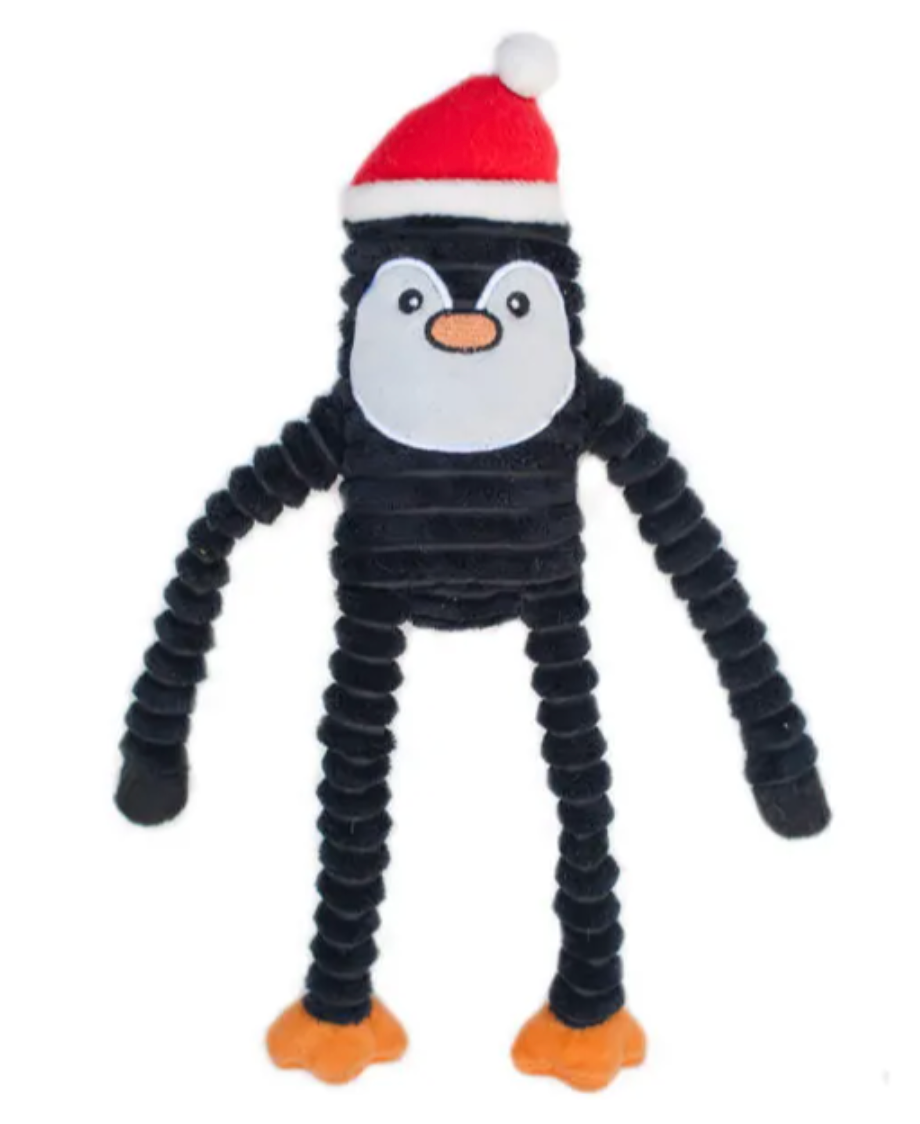 Zippy Paws Holiday Crinkle Penguin