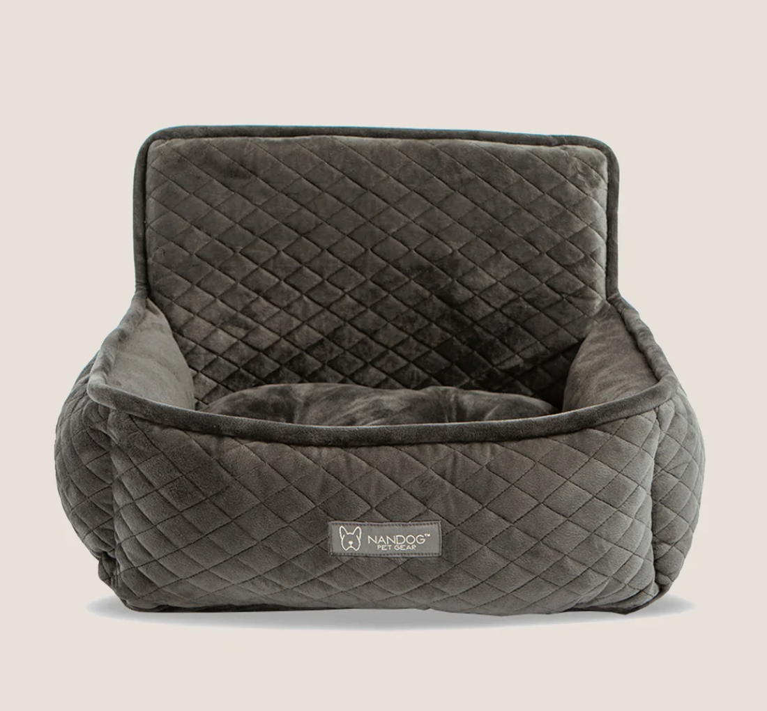 Nandog Shaggy Bed Dark Grey