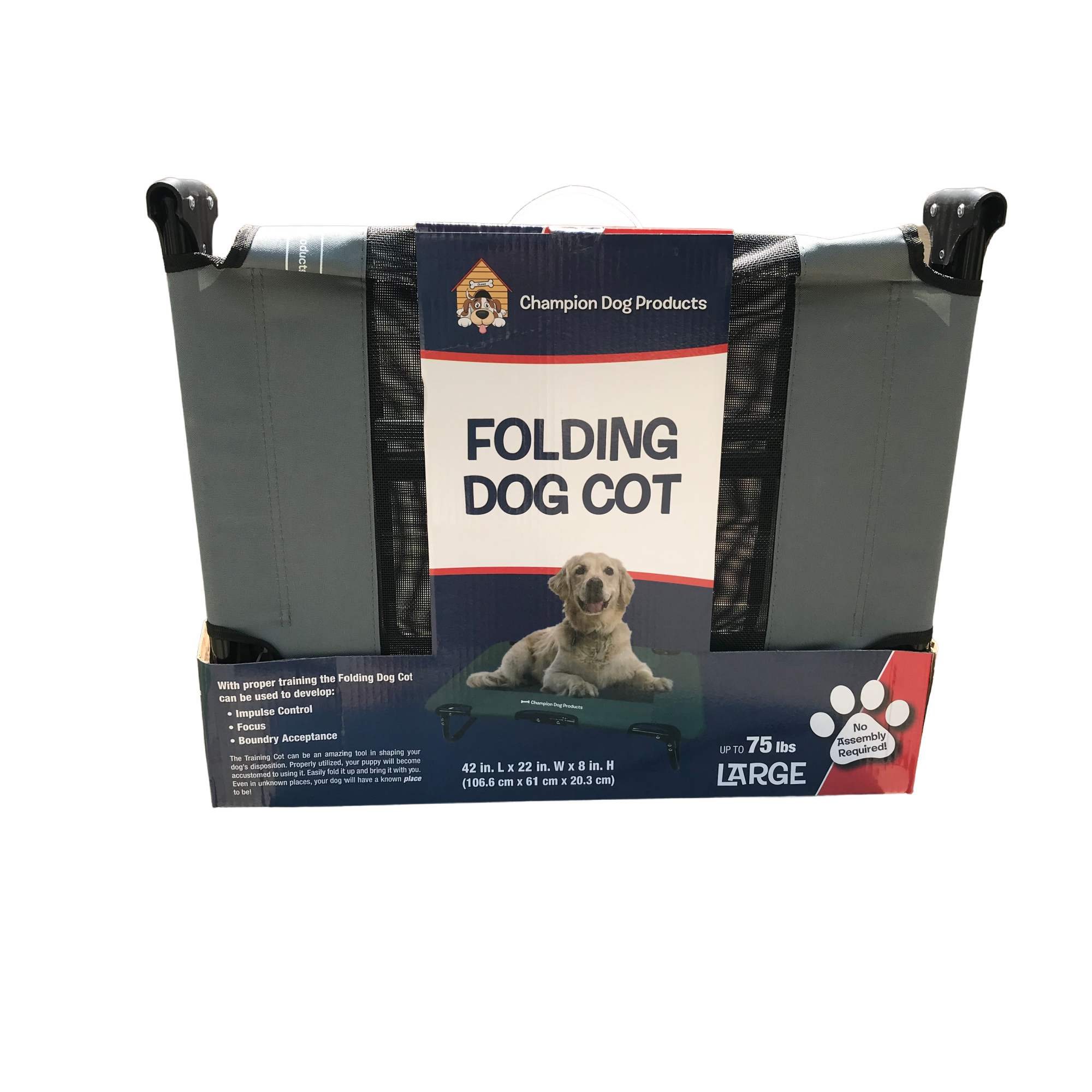 Raised Foldable Dog Cot