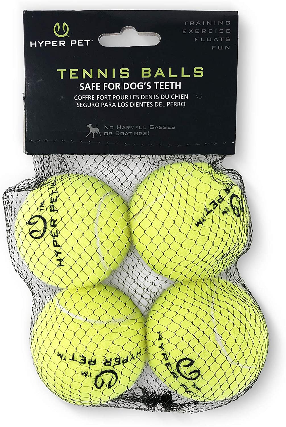 Hyper Pet Tennis Balls- 4 Pack